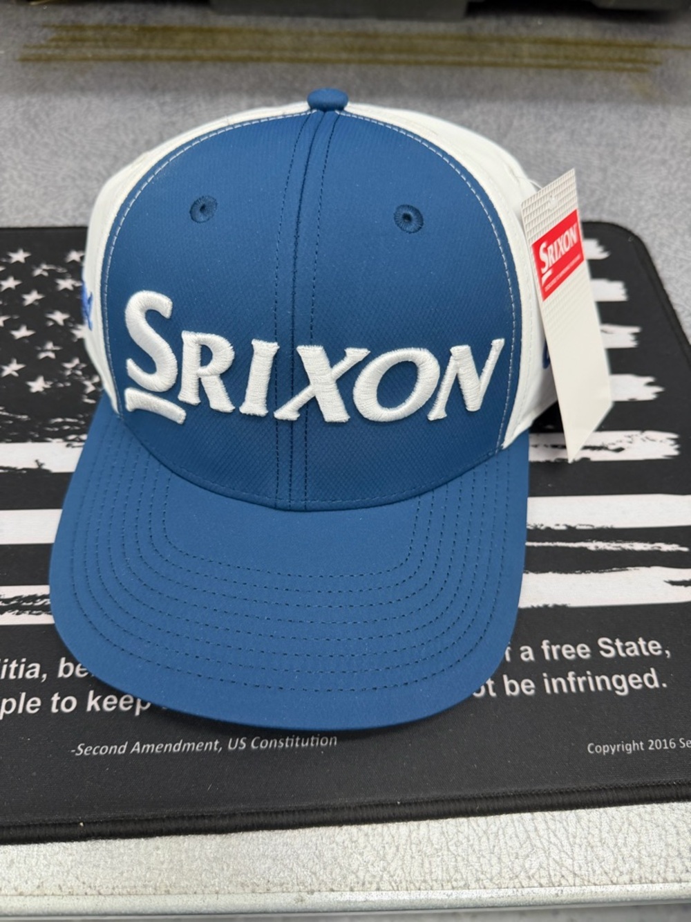 SRIXON Golf Men's Blue and White Performance Cap